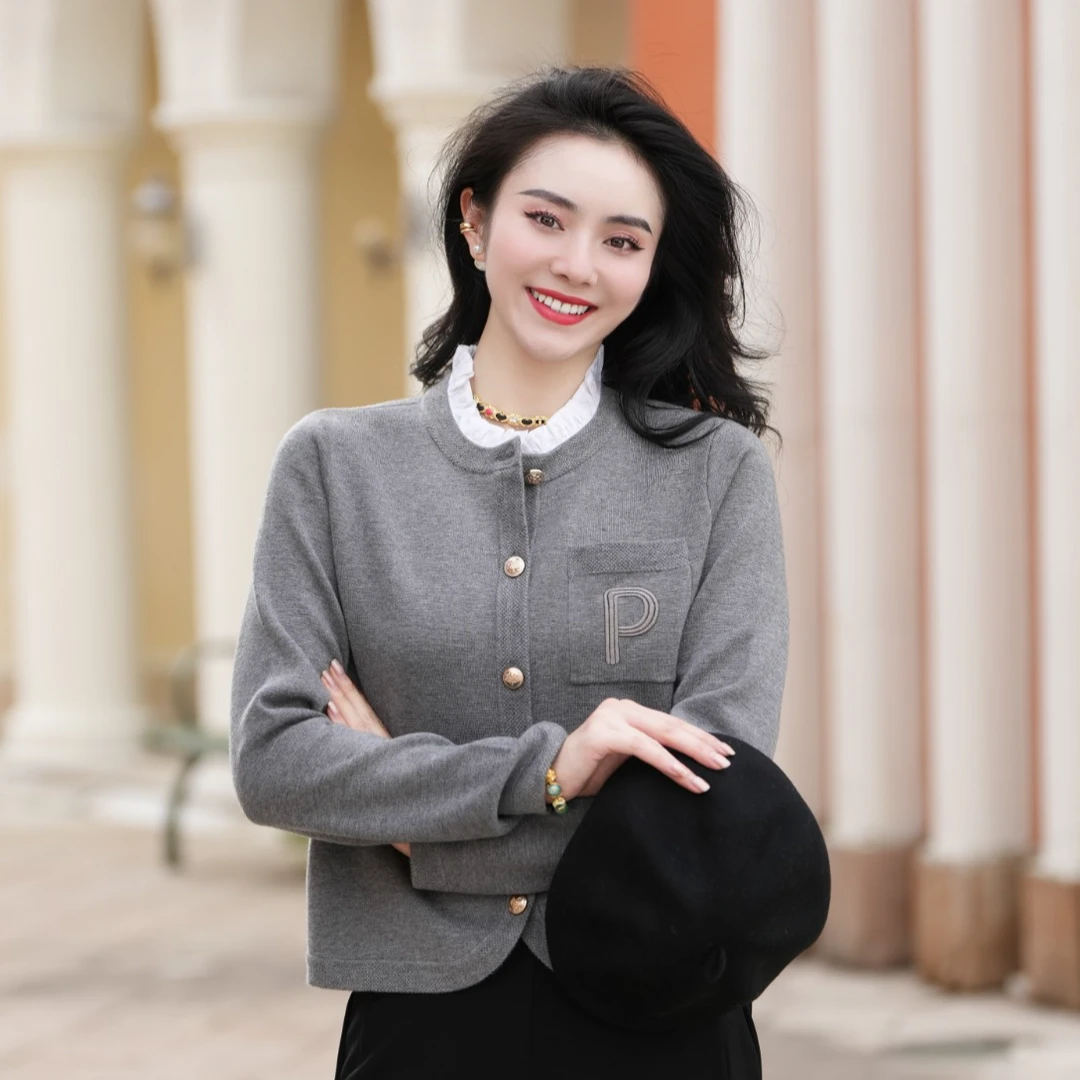 诗篇金标新款减龄气质显瘦小香风百搭气质女毛针织衫6C63306565