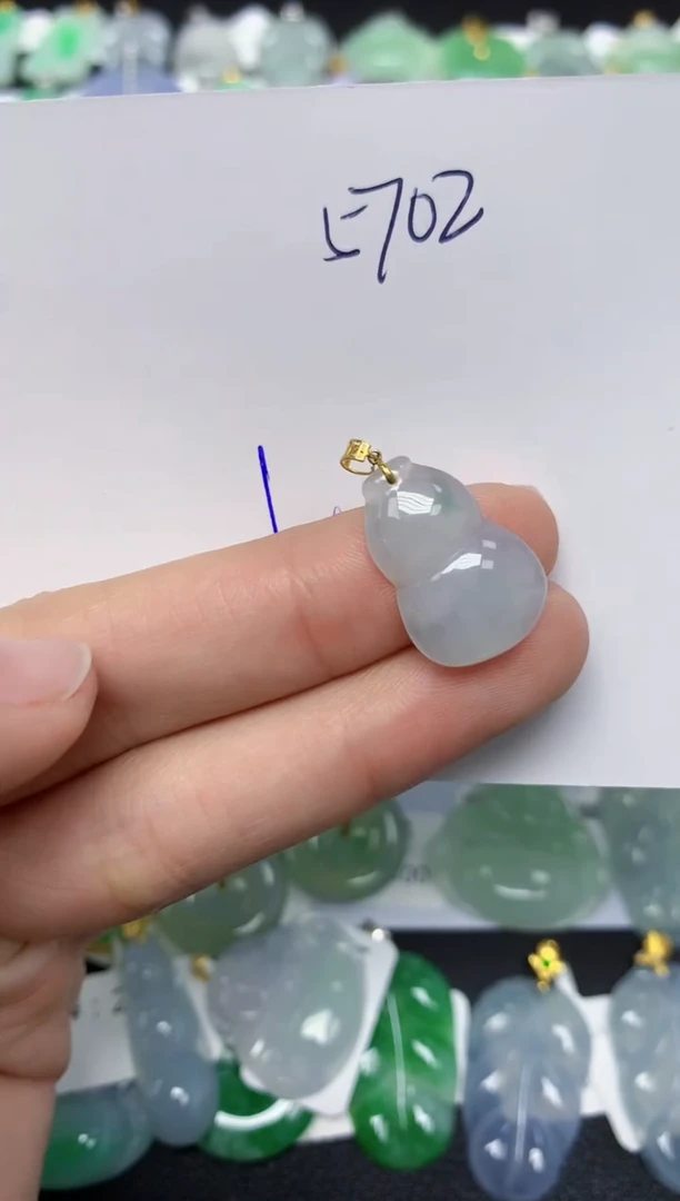 【闪购商品】翡翠颈饰18K金镶嵌天然翡翠A货