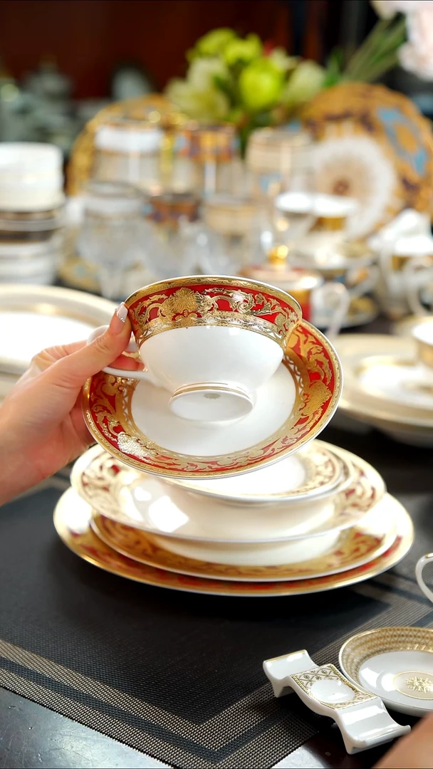 瓷片咖啡杯碟2套