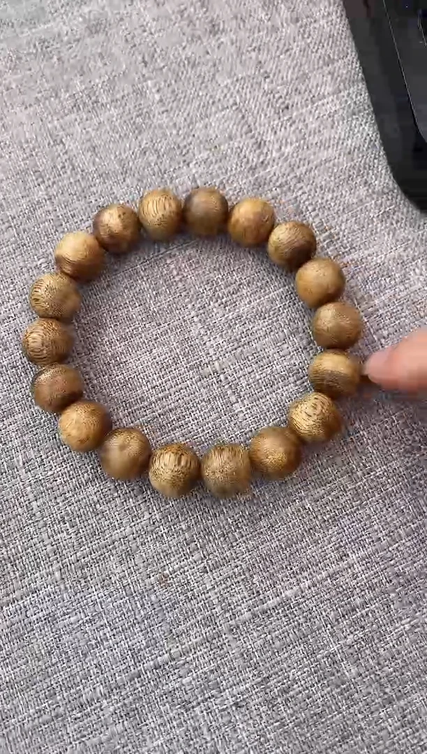 【闪购商品】沉香手串原色1.2圆珠单圈棋楠手串多样性发一