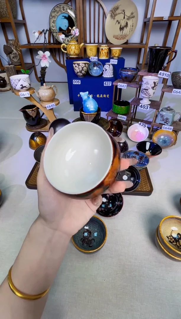 【特价带帽罗汉杯】非遗大师手工高温瓷特价款