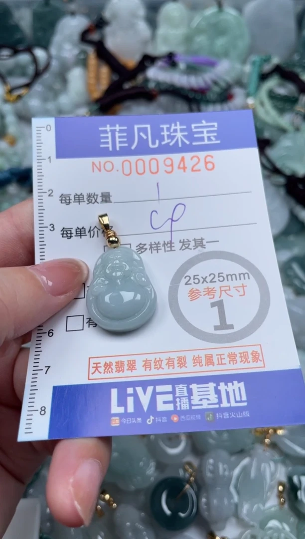 翡翠未镶嵌颈饰00..9426