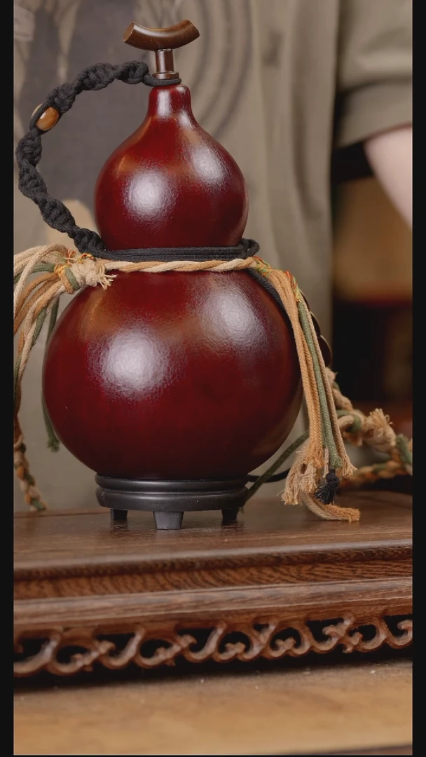 327号精品天然大漆酒葫芦一物一拍~