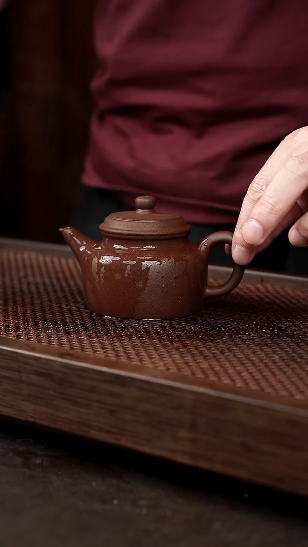 茶杯紫砂紫泥剑流德中