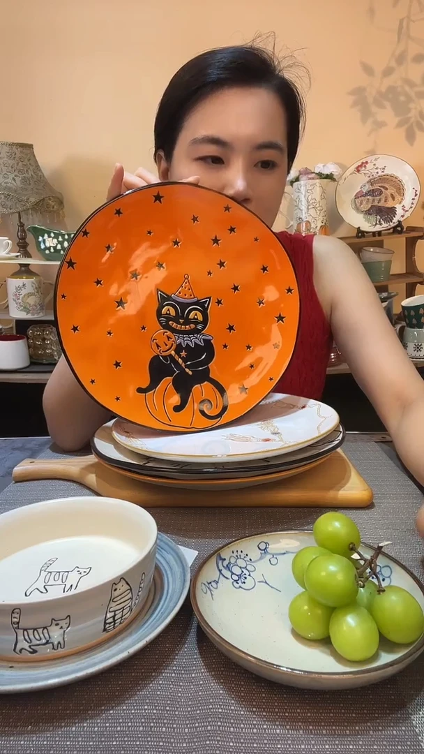 瓷片瑕疵款 11英寸盘 介意勿拍