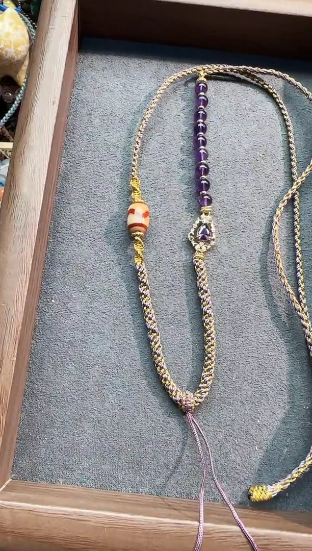 【闪购商品】水晶珠宝半成品未镶嵌挂绳