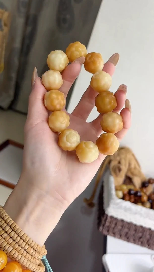 手串菩提根/象牙果沐f59干磨羊咩咩21mm手串