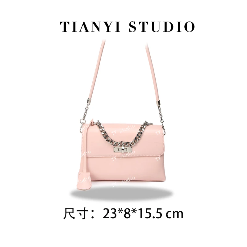 【TY】SKL-7516-樱花粉 轻奢高级韩版单肩潮流时尚简约女包