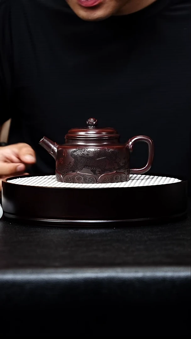 茶壶紫砂莲花德钟手工紫砂壶