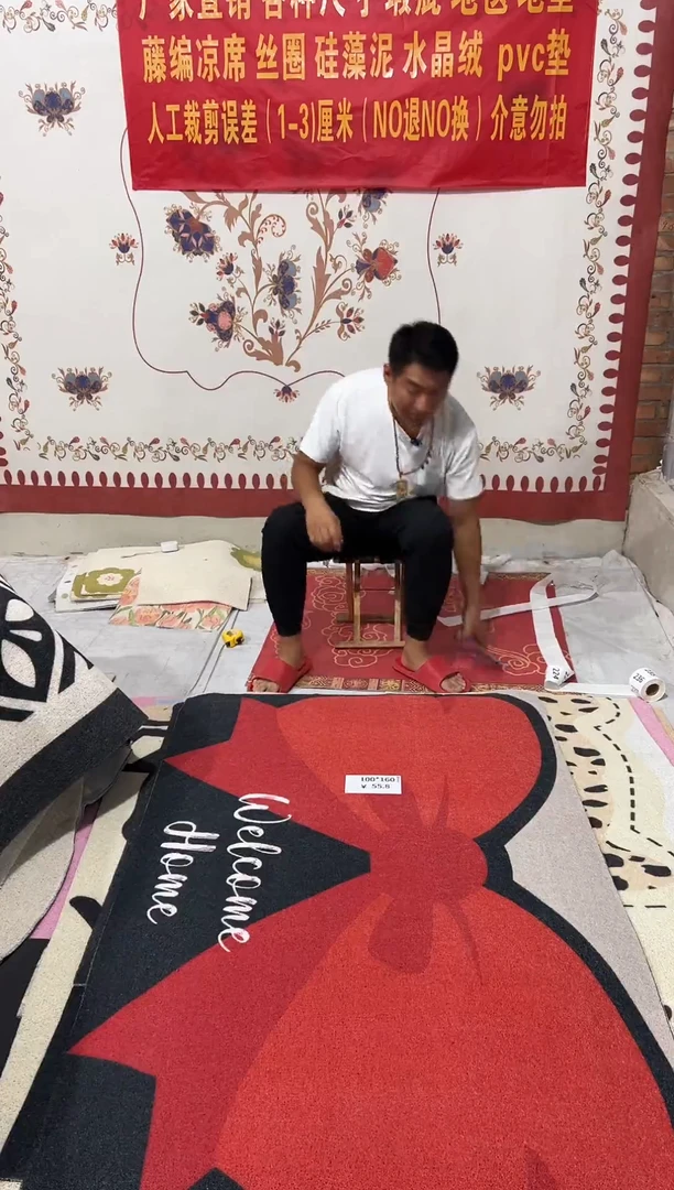 不退不换丝圈瑕疵地毯100*160cm206