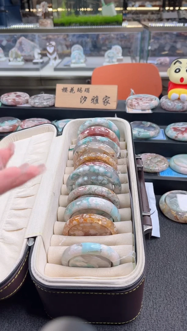 未镶嵌手镯石英质玉尘*丷圈口（赠品镯心）