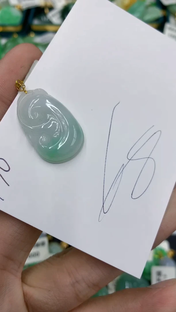 【闪购商品】翡翠颈饰18K金镶嵌翡翠