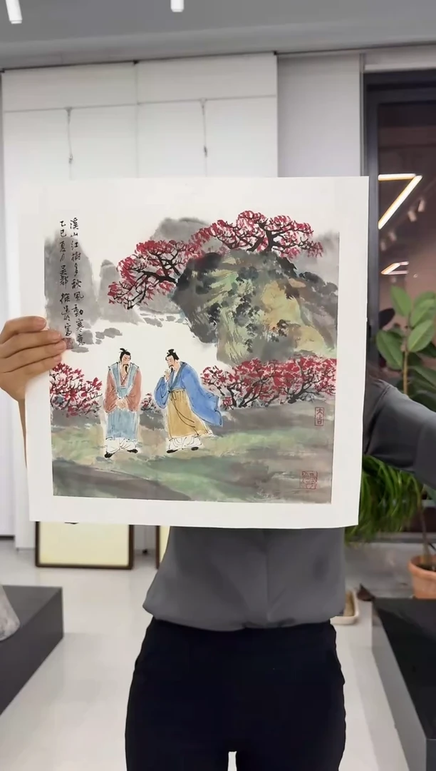 国画炳山艺术--徐建明老师作品   送画框