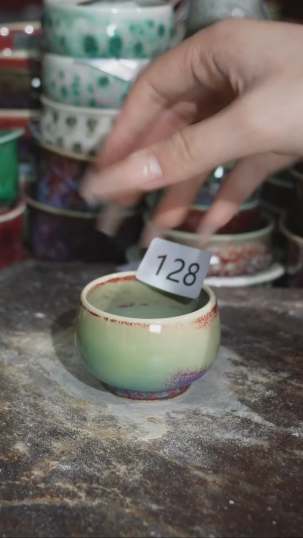 摆件精品窑变钧瓷茶器