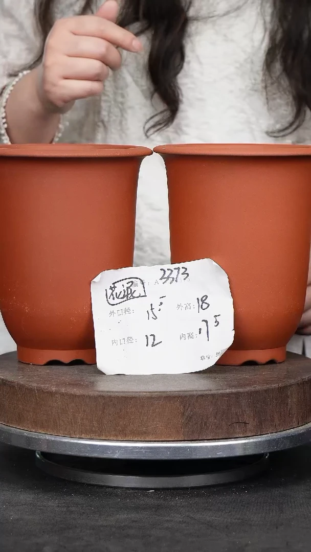 紫砂花盆3373花泥紫砂花盆