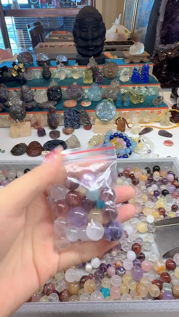 未镶嵌珠宝半成品水晶?***主水晶珠珠