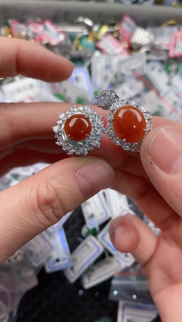 银S925镶嵌戒指翡翠999               10