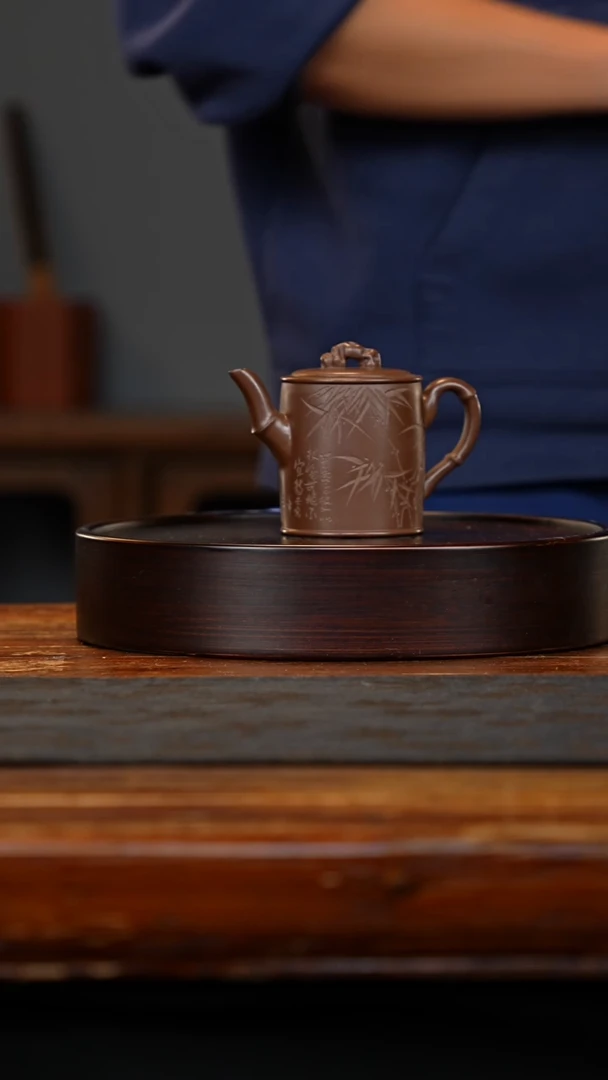 【闪购商品】紫砂茶壶ZJJ-高竹段壶180cc