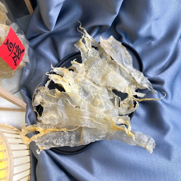 《直播爆品》50-60头咸水黄花胶老鱼胶 腥味淡 深海花胶 炖汤炖奶