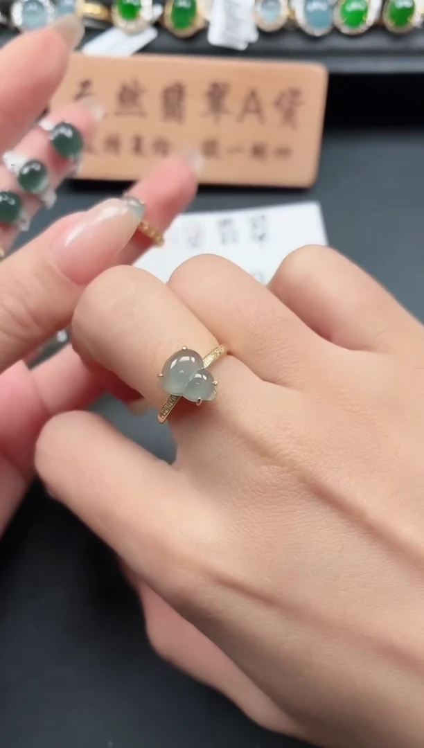 银S925镶嵌戒指翡翠11111