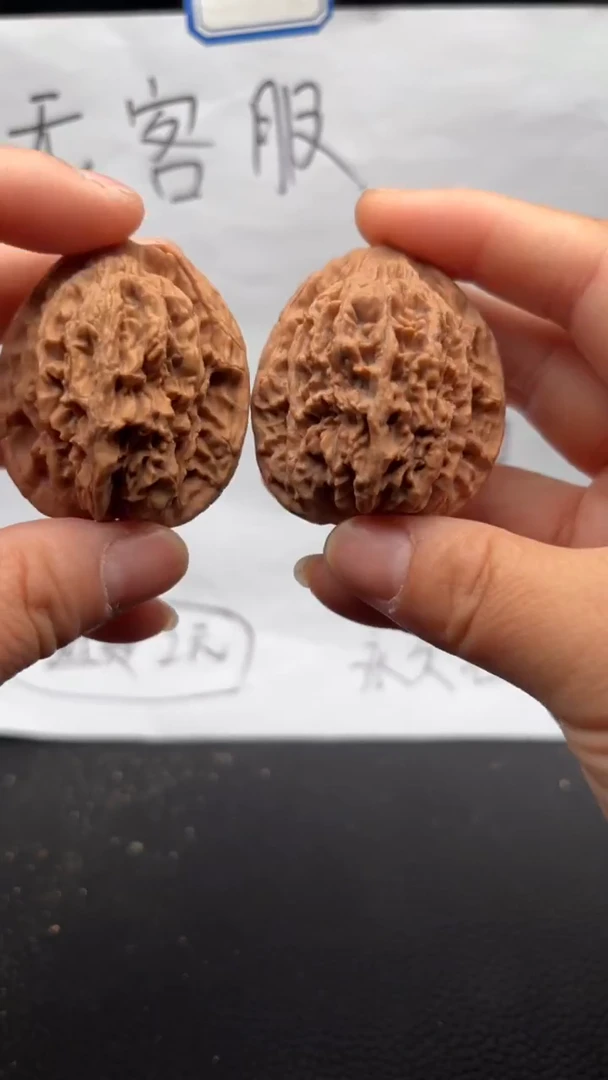 把件文玩核桃64虎头