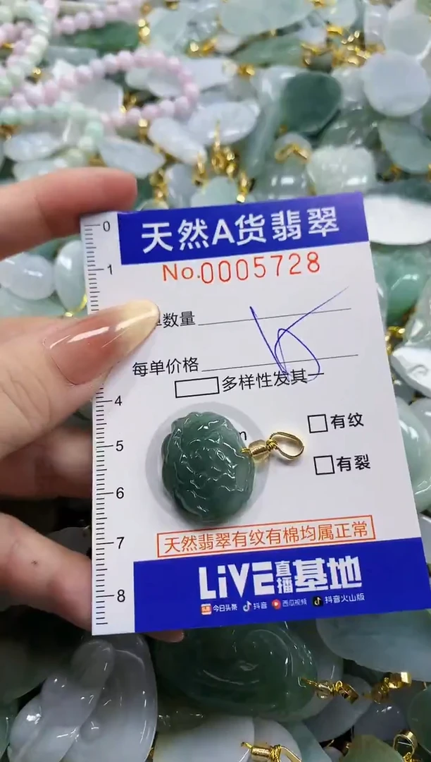 颈饰未镶嵌翡翠天然A货翡翠