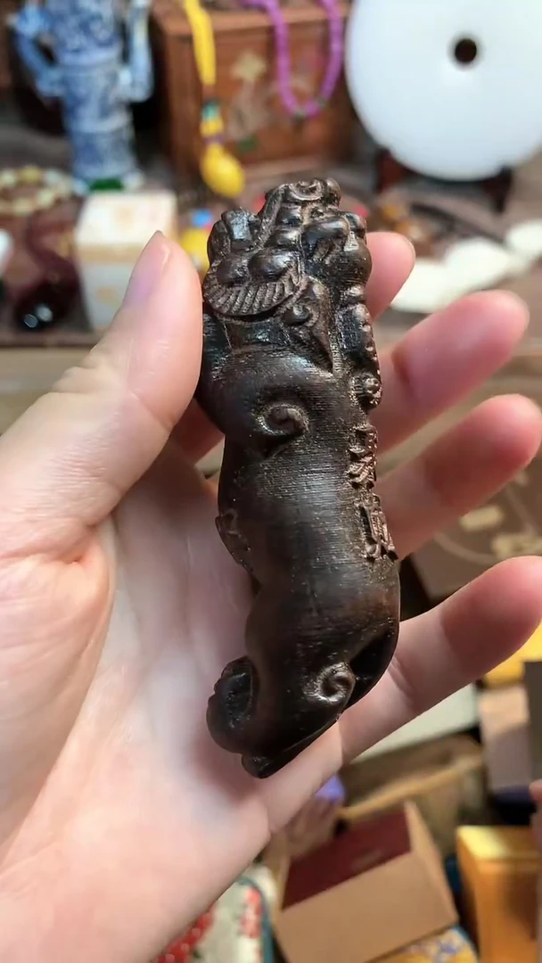 【闪购商品】风车木（黑檀木）玉瑞专属精选摆件