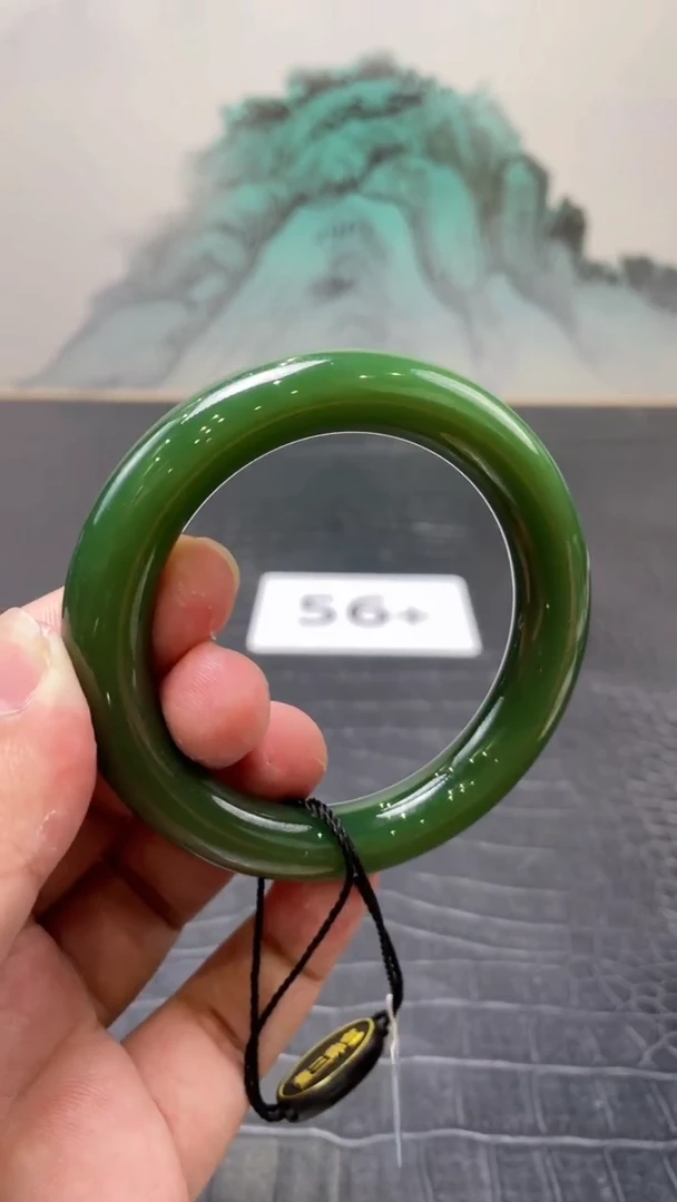 未镶嵌手镯和田玉（碧玉）唐*56+