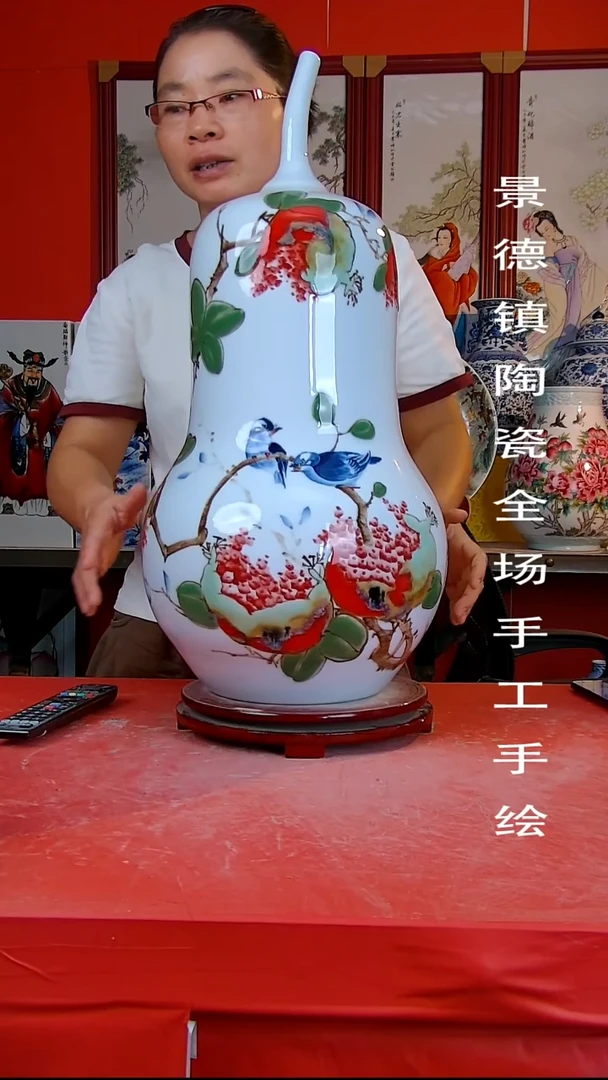 摆件景德镇陶瓷 全场手工手绘