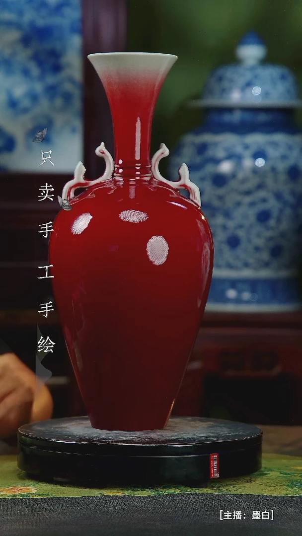 瓷片鲸*景德镇手工手绘陶瓷