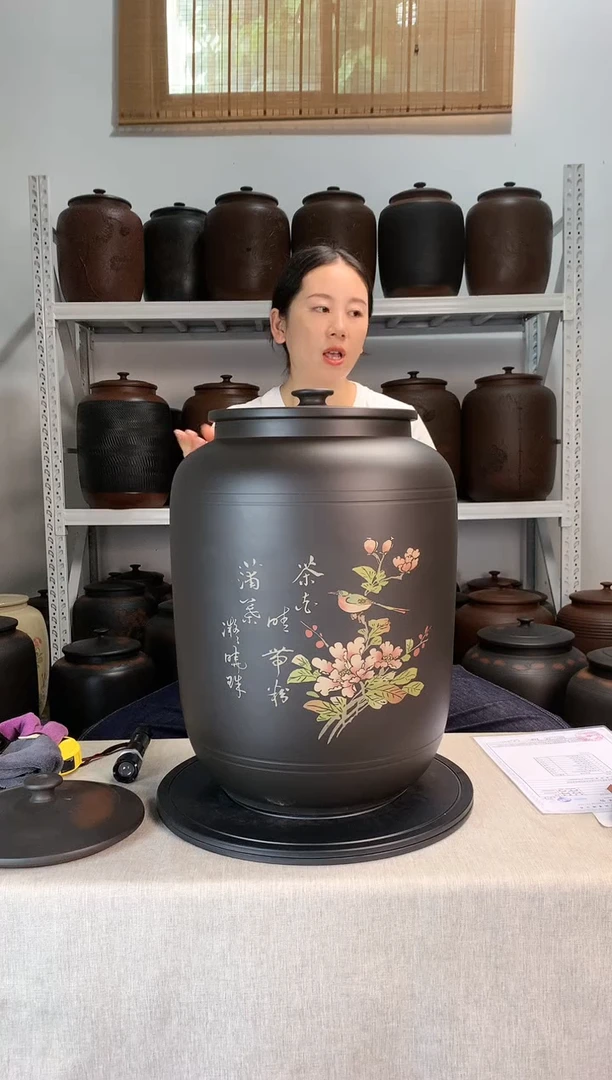 建水紫陶茶缸微瑕疵
