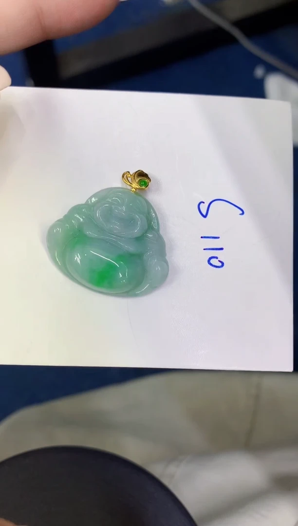 颈饰未镶嵌翡翠缅甸天然翡翠A货