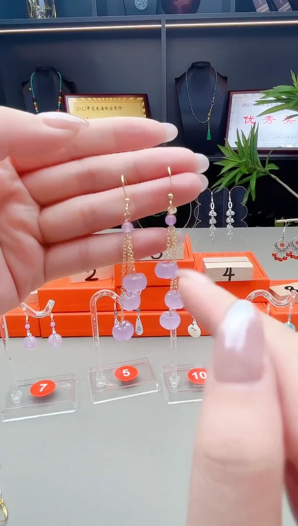 未镶嵌耳钉玛瑙/玉髓x05