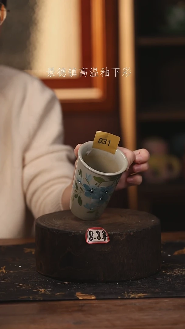 陶瓷景德镇高温釉下手绘陶瓷@L031@