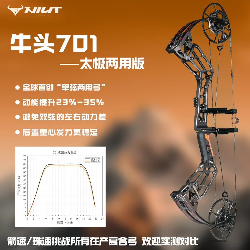 NIUT/牛头701太极两用版全球“首创单弦两用弓”动能提升23%-35%