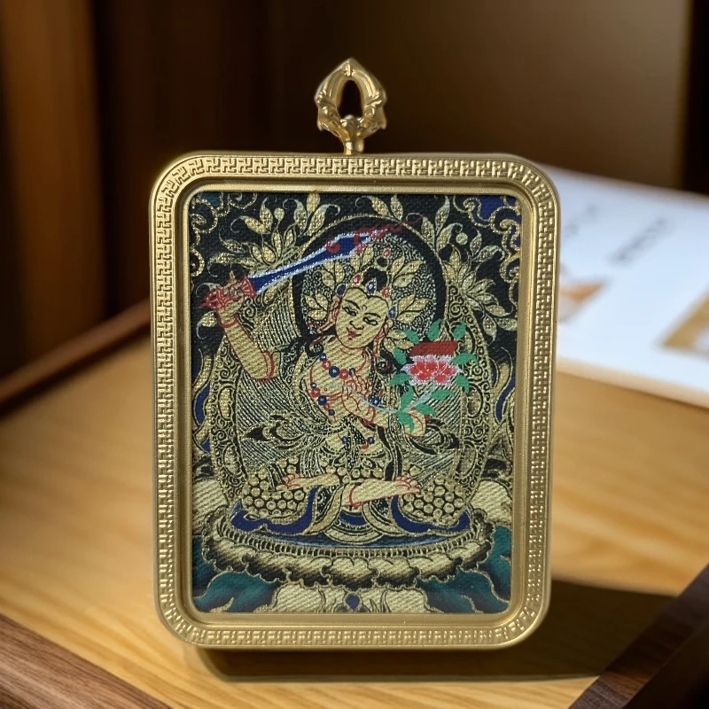 唐卡 文殊 属兔本本 铜壳