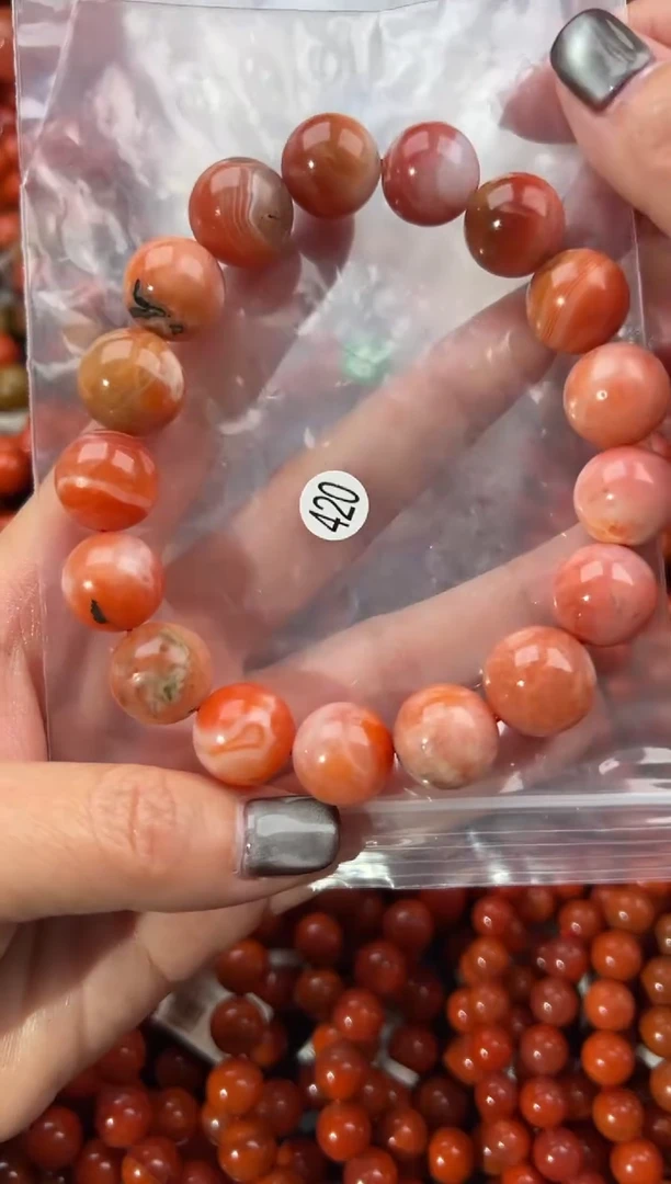 未镶嵌手串南红玛瑙14+