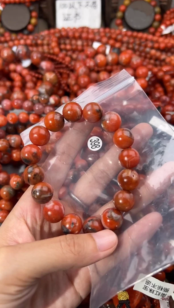 南红玛瑙手串未镶嵌13+