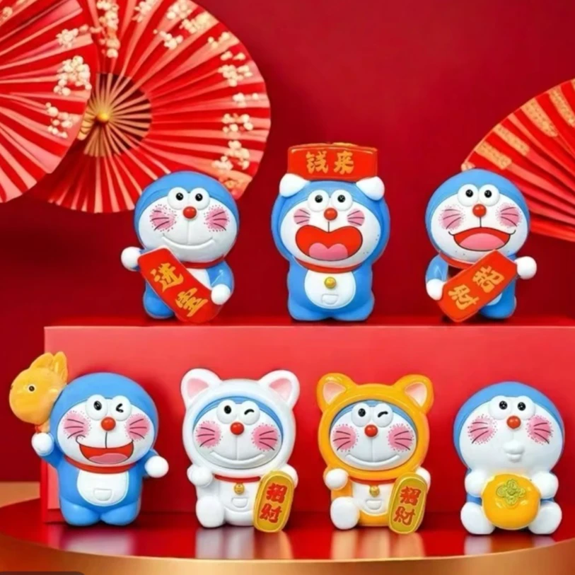 【九宫格】可爱开运蓝胖子树脂摆件