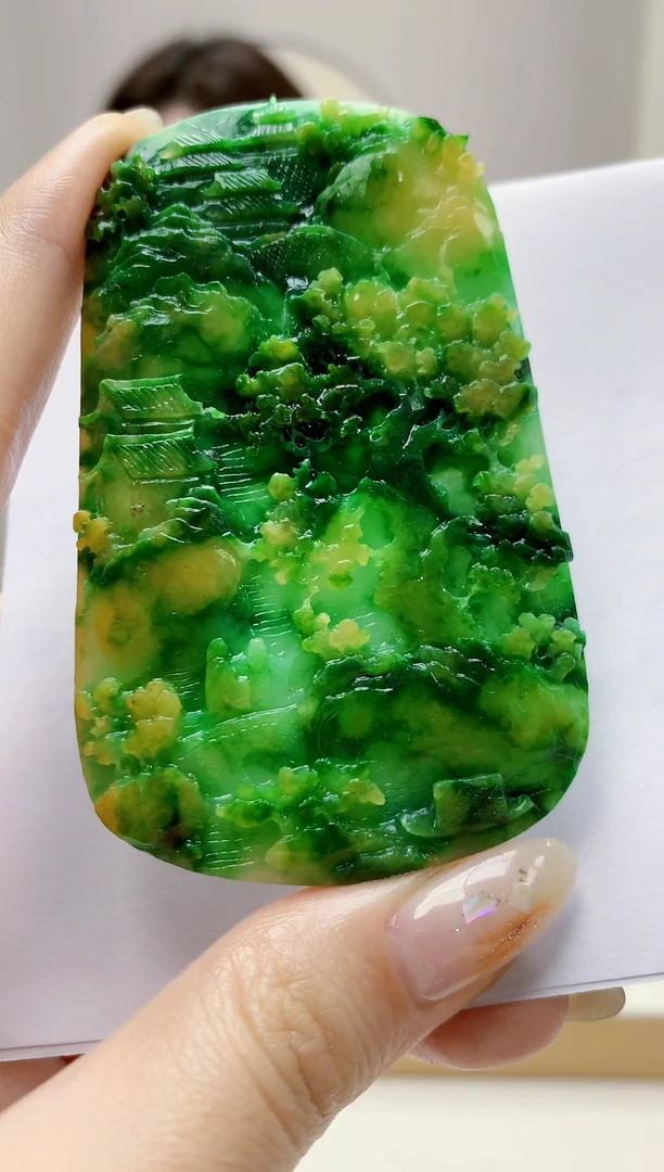 未镶嵌定制翡翠4829jw-毛货挂件131