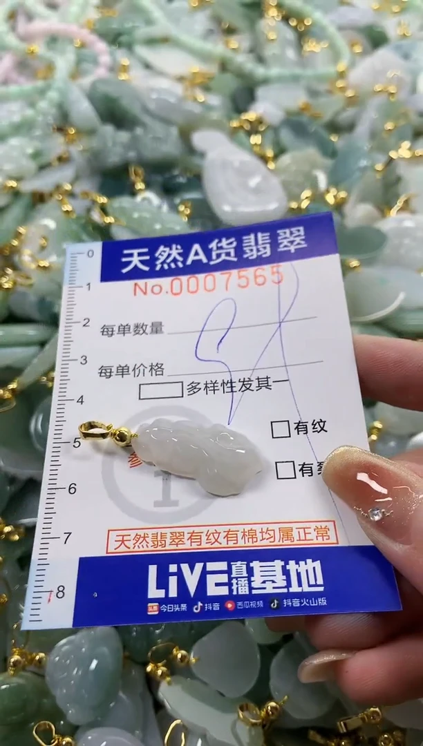 颈饰未镶嵌翡翠天然A货翡翠