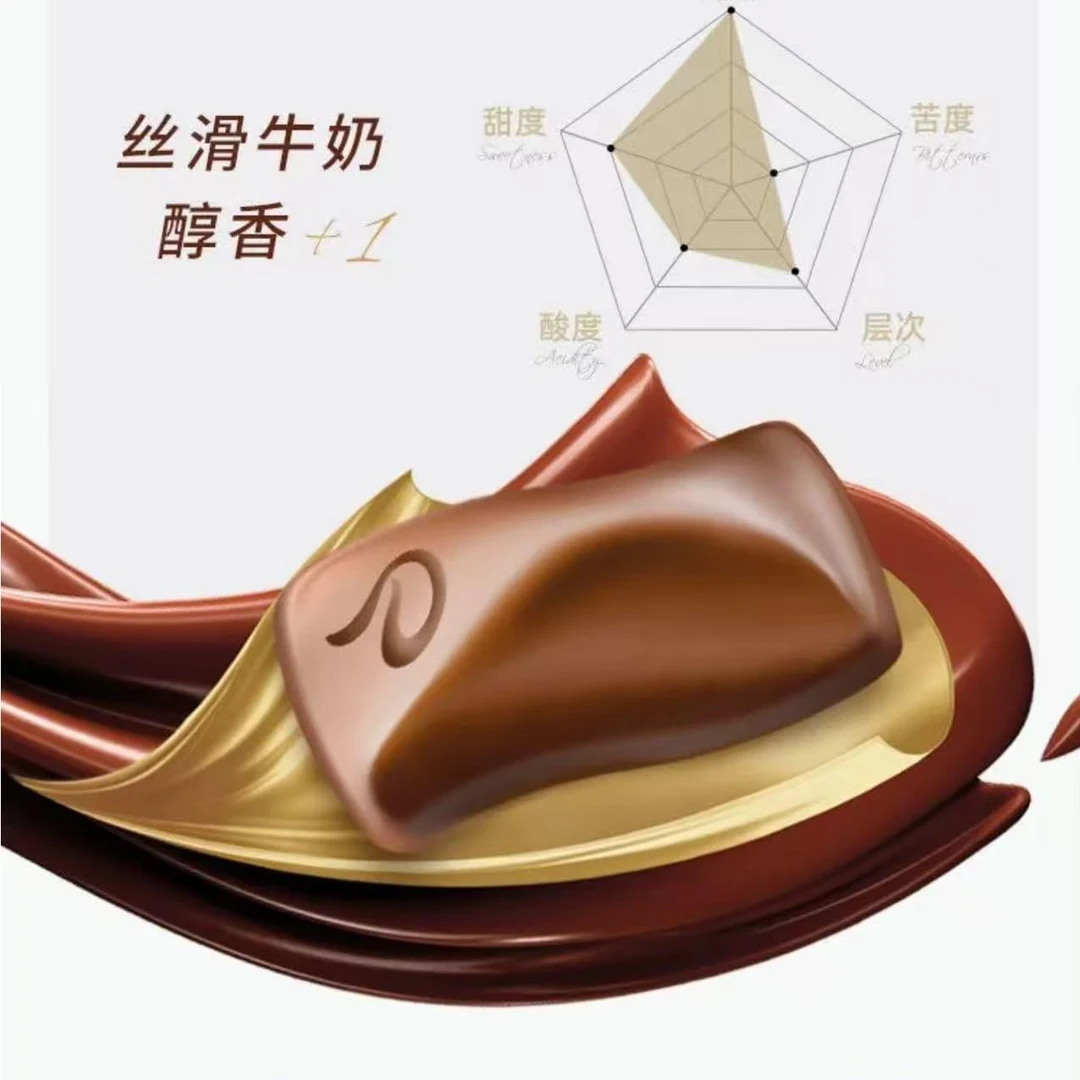 丝滑牛奶巧克力588g礼盒装送礼儿童节零食走亲访友大礼包德福