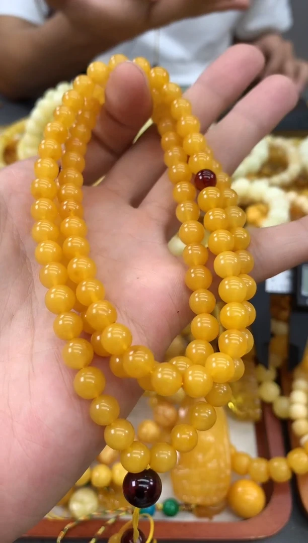 未镶嵌蜜蜡裸石链子