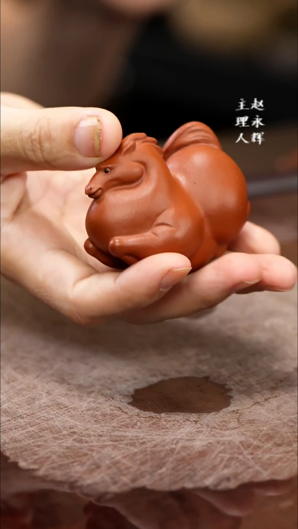 紫砂茶宠紫砂唐马