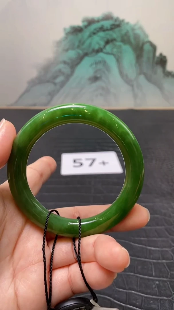 未镶嵌手镯和田玉（碧玉）深*L57+