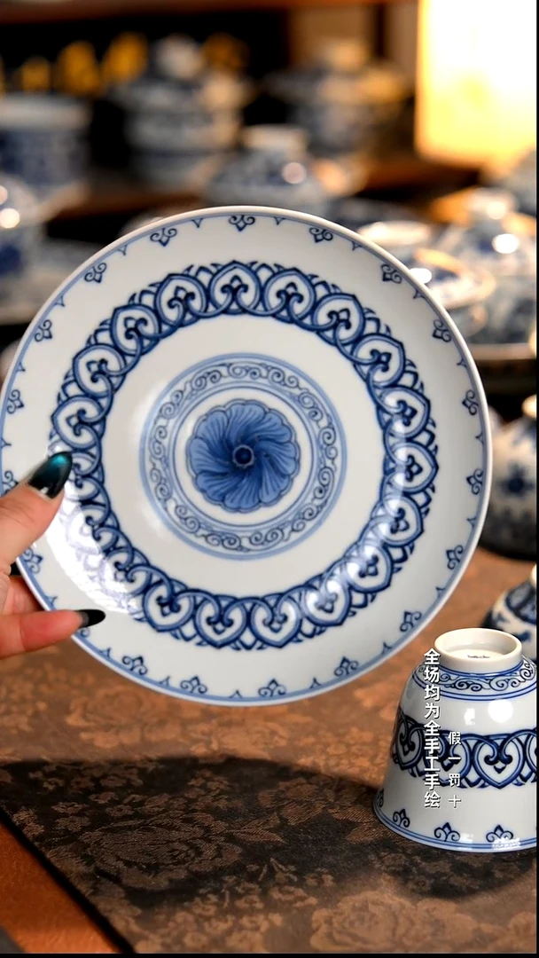 景德镇全手工手绘柴窑茶器福利