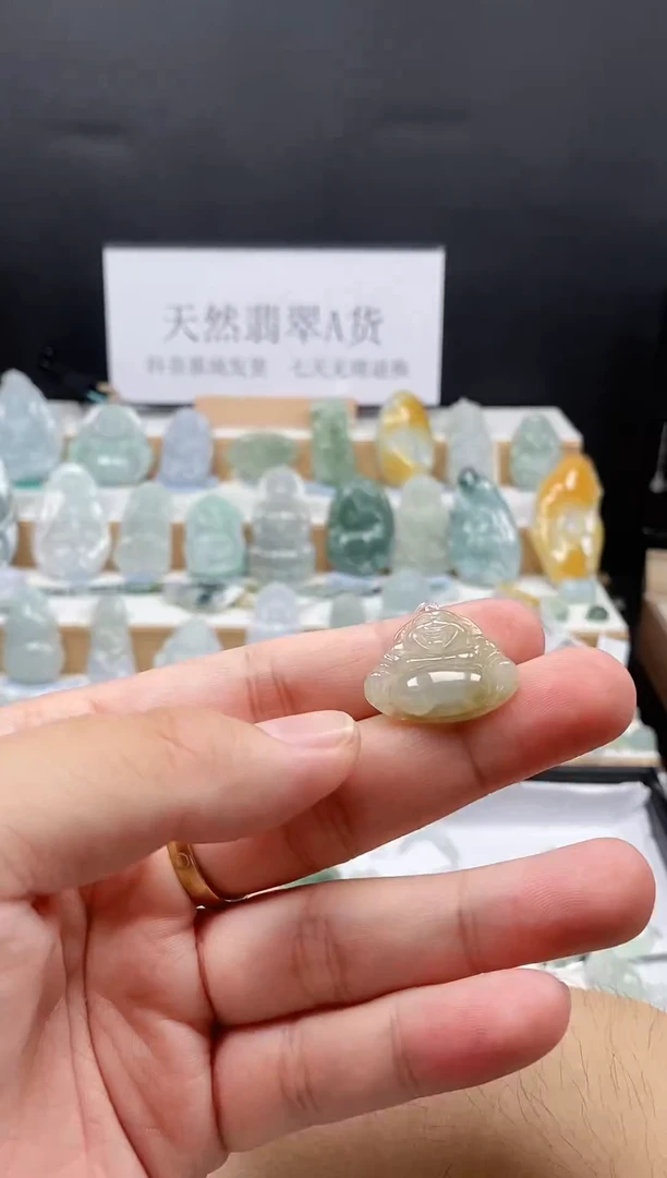 翡翠未镶嵌吊坠(不含链)38佛公