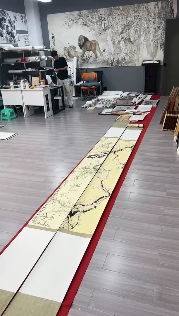 国画111号徐万清老师绘画竹子
