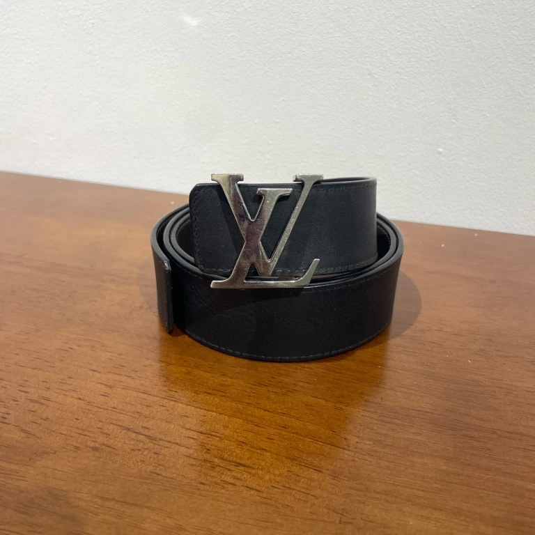 99新 LouisVuitton/路易威登 黑色男士腰带