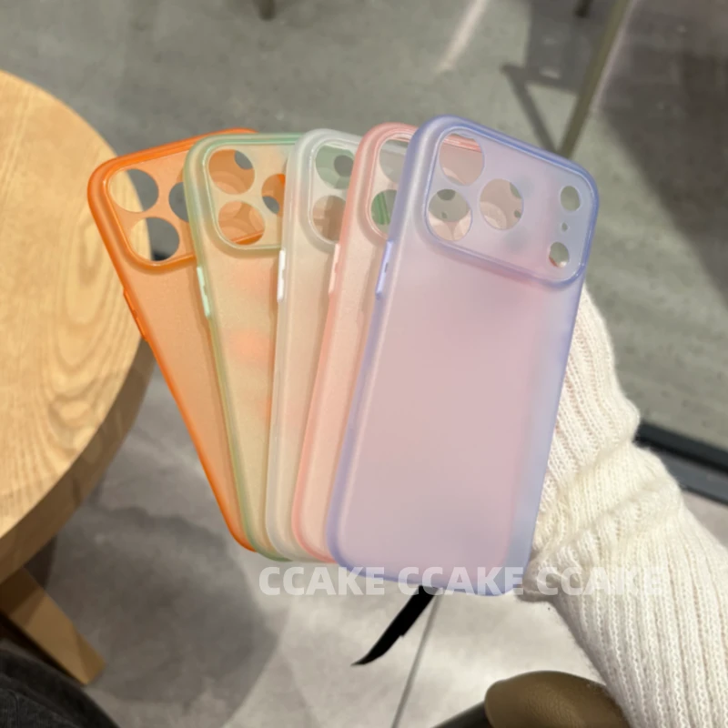 超薄tpu磨砂适用于苹果17promax/16手机壳15/14/13全包按键12简约